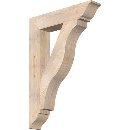 Ekena Millwork Funston Traditional Smooth Bracket, Douglas Fir, 5 1/2"W x 30"D x 42"H BKT06X30X42FST01SDF